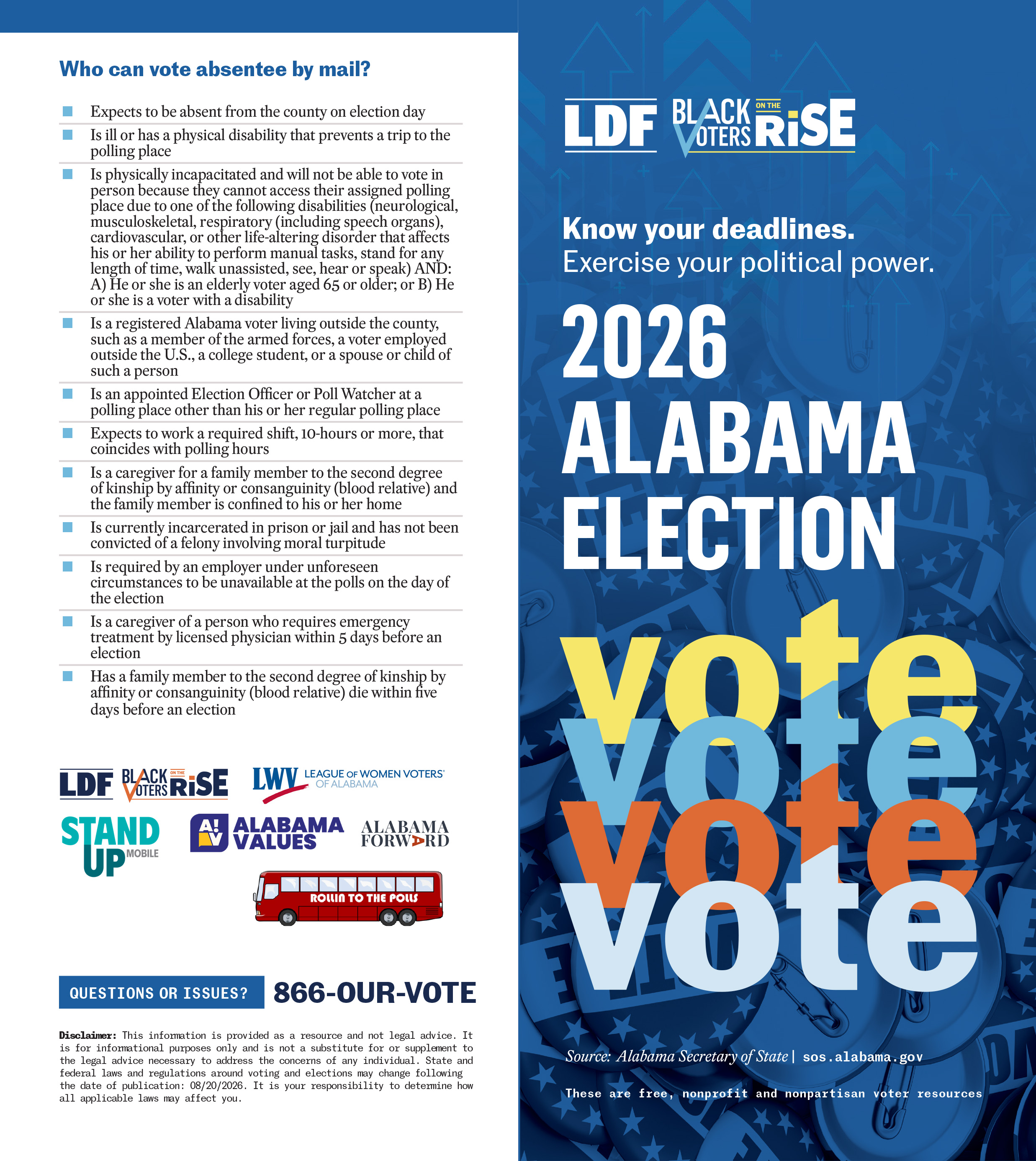 Alabama Voter Info Card