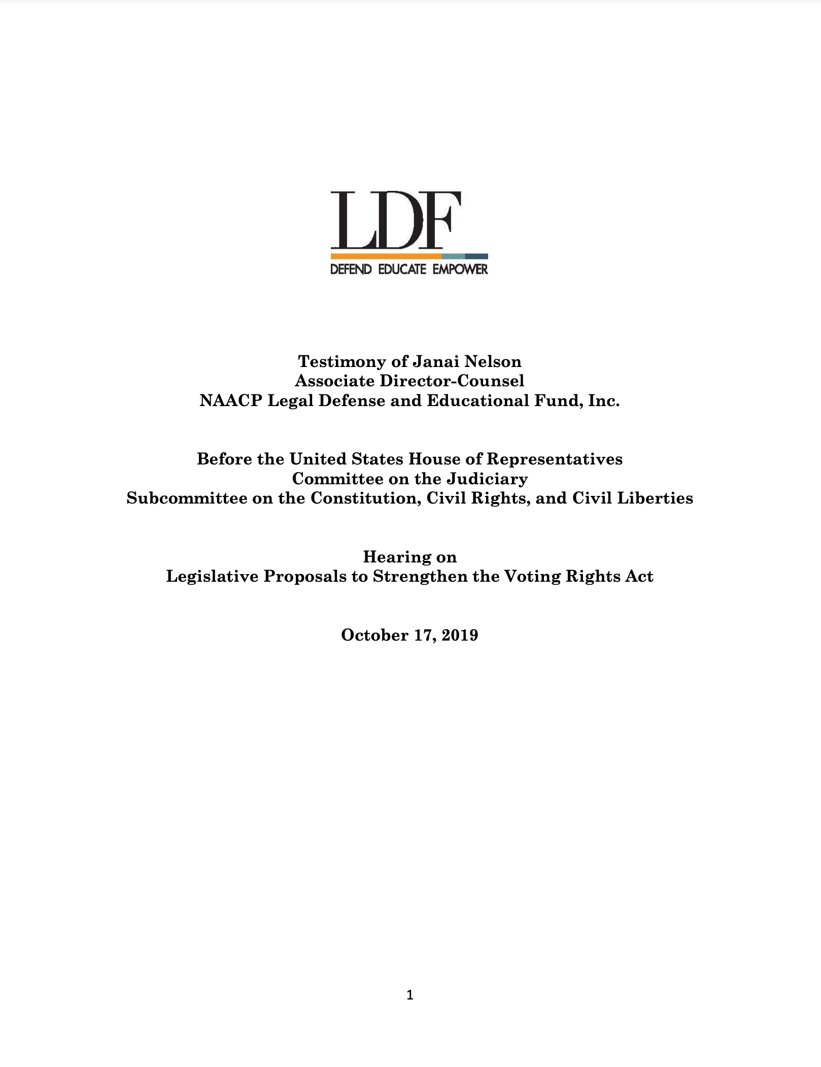 Janai Nelson testimony