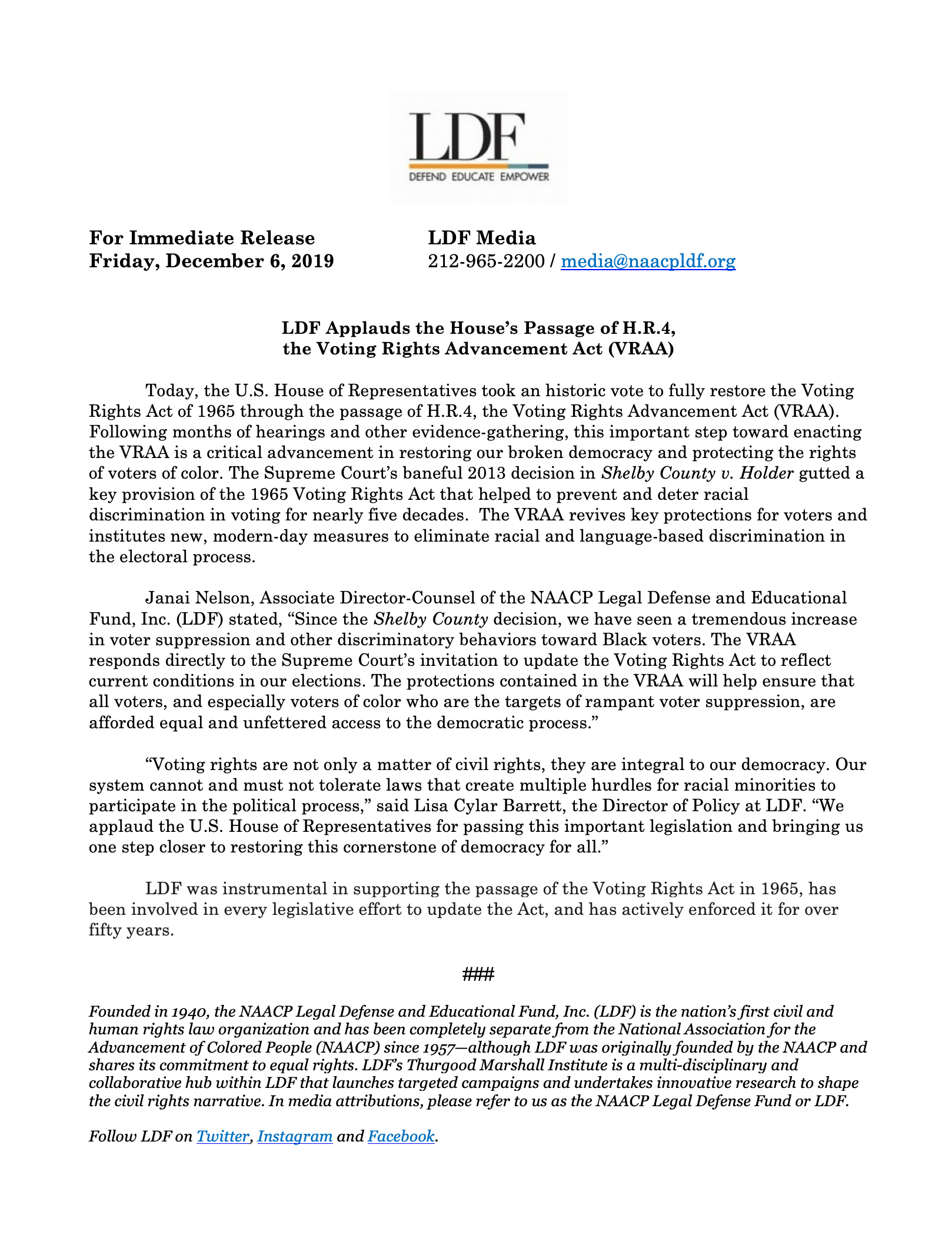 Image of press release