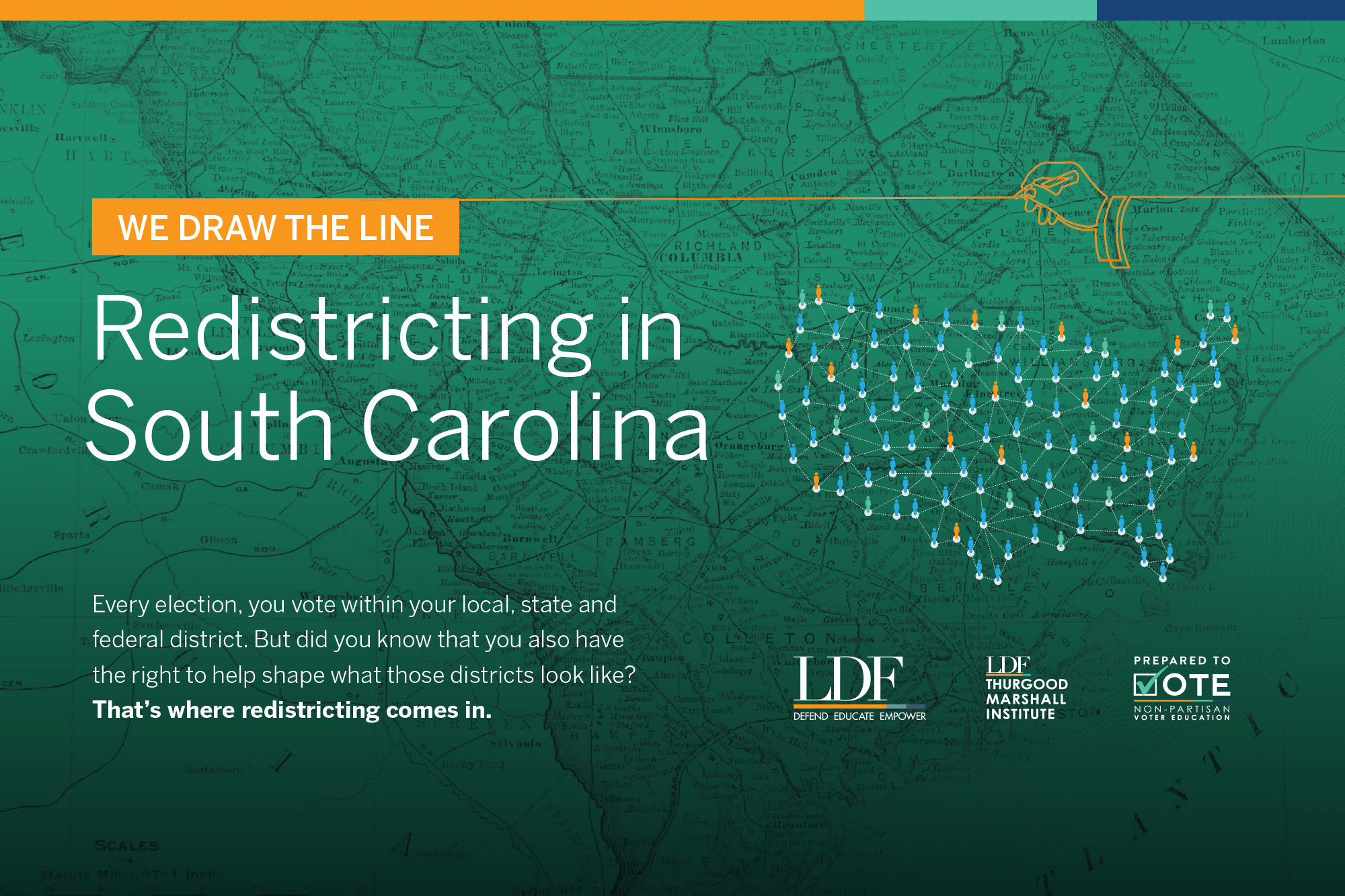 South Carolina palm card